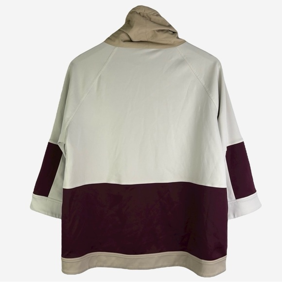 SWEATY BETTY Mix It Up Colorblock Sweatshirt Size XS Pocket 3/4 Sleeve Boxy Fit - Picture 7 of 11